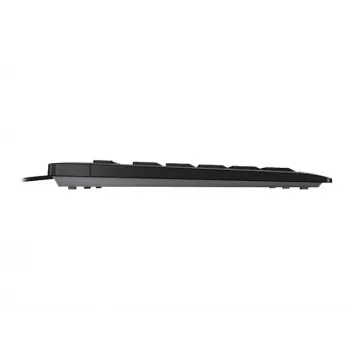 Contour Design Stream Keyboard, pilna izmēra (100%), vadu, USB, mehāniskā, AZERTY, melns