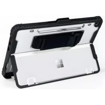 Aizsargmaciņa ar rokas siksnu jt berlin Microsoft Surface Pro 12 collu 1. izdevumam, melni caurspīdīga