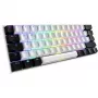 Sharkoon SGK50 S4 60% kompaktā tastatūra Gaming USB QWERTZ Vācu Baltā RGB LED