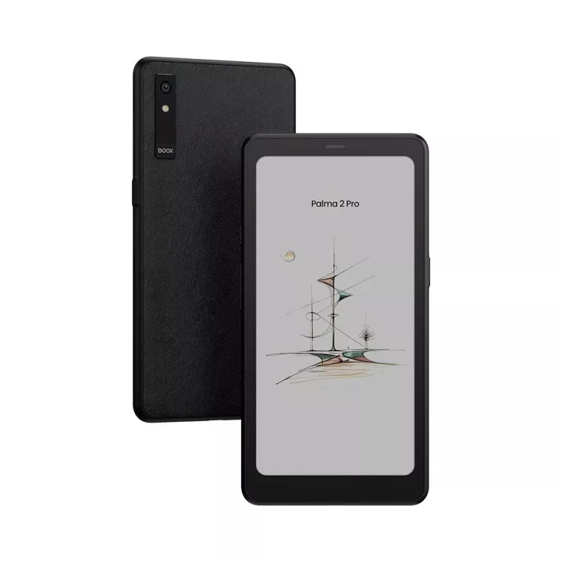 E-grāmatu lasītājs Onyx BOOX Palma 2 Pro — 6.13 collu 824×1648, 8GB RAM, 128GB, Android 15, pirkstu nospiedums, Wi‑Fi, Bluetooth 5.1, SIM slots, 3950 mAh, melns