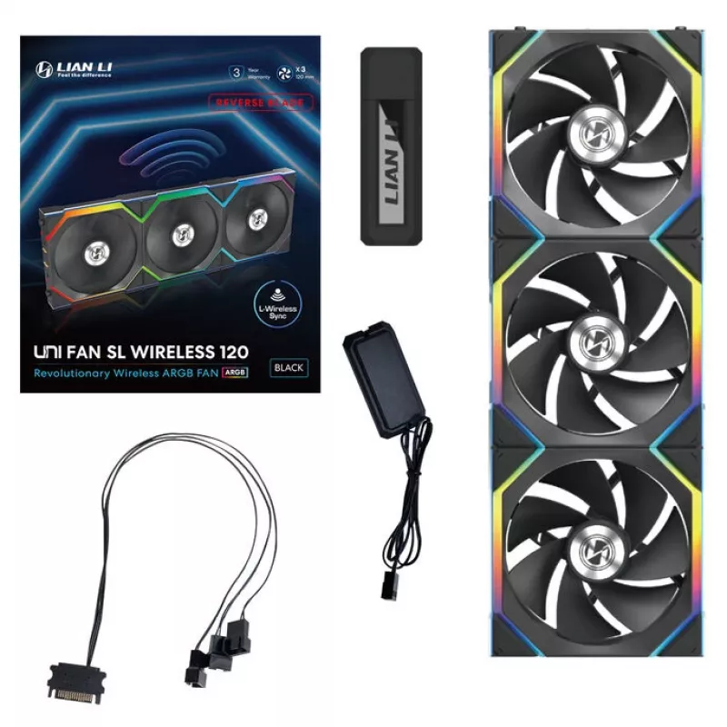 Lian Li UNI FAN SL Wireless 120 Reverse Blade datorsistēmas ventilators