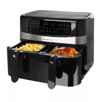 Karstā gaisa fritieris Emerio AF-126672.4 9 L Divkameru 2400 W Melns