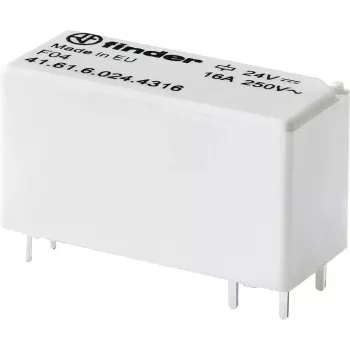 Finder PCB relejs 12 V/DC 16 A 1 Normāli atvērts kontakts 41.61.6.012.4316 1 gab.