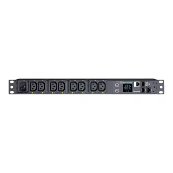 CyberPower PDU41005 strāvas sadales bloks (PDU) 8 AC kontaktligzdas 1U Melns