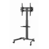 TV statīvs GEMBIRD TVS-55T-01 32–55 collu televizoriem, tērauds, augstuma regulējams VESA 100x100–400x400, slīpums, riteņi, max slodze 35 kg