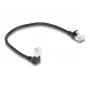 Tīkla kabelis DeLOCK RJ45 Cat.6A 0,25m Melns