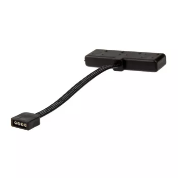 Akasa AK-CBLD02-10BK RGB LED sadalītājkabelis, 4 kontaktu, 10 cm, melns