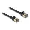 Tīkla kabelis DeLOCK RJ45 Cat.8.1 F/FTP Slim Pro 5m Melns