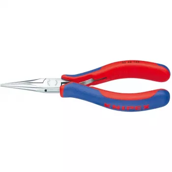 Knipex elektronikas satveršanas knaibles, kopējais garums 145 mm, plakani apaļi žokļi, 6. forma, daudzkomponentu rokturis