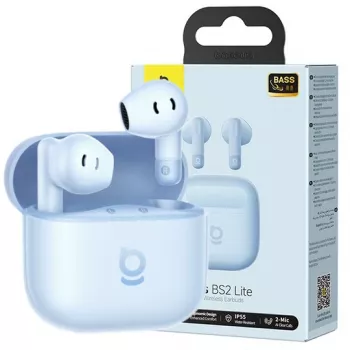 Bezvadu austiņas Baseus Bass BS2 Lite TWS — Zilas