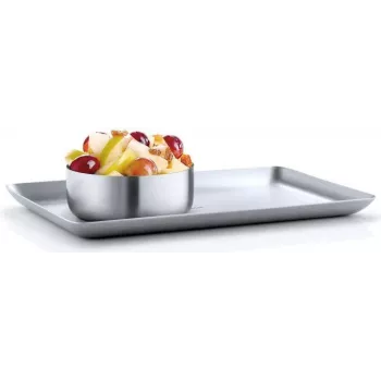 Blomus BASIC taisnstūra paplāte - Nerūsējošais tērauds - Flöz Industrie Design - 150 mm x 250 mm (63612)