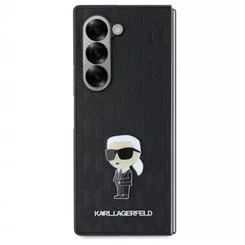 Karl Lagerfeld KLHCZFD6SAPKINPKK Aizmugurējais vāciņš Samsung Galaxy Z Fold6 Plastmasa Melns