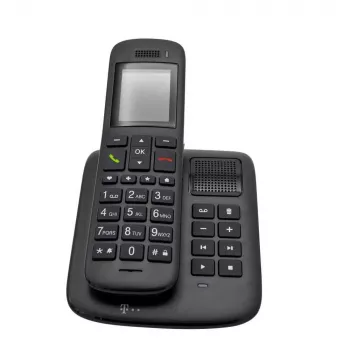Telekom Sinus A 32 DECT telefons ar numura noteikšanu, Ebony