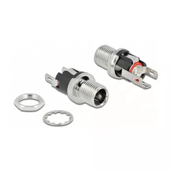 Spailešu savienotājs DC 5.5 x 2.1 x 12 mm DeLOCK