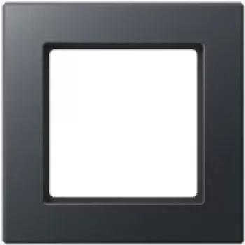 Sienas kontaktligzdas pārsega panelis JUNG AC 581 BF ANM Melns, termoplasts, 87×87 mm