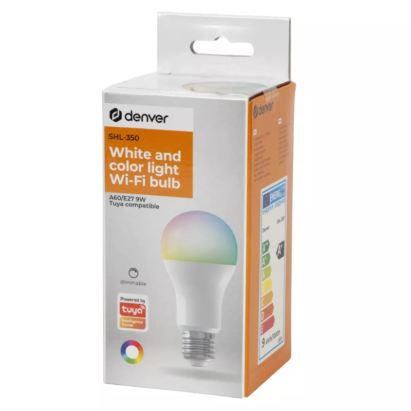 Viedā spuldze Denver SHL-350, E27, 9W, WiFi