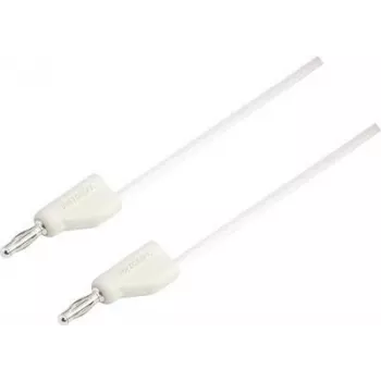 VOLTCRAFT Mērīšanas vads [4 mm spraudnis - 4 mm spraudnis] 1.5 m Balts MSB-300 (MSB-300-1.5-WS)
