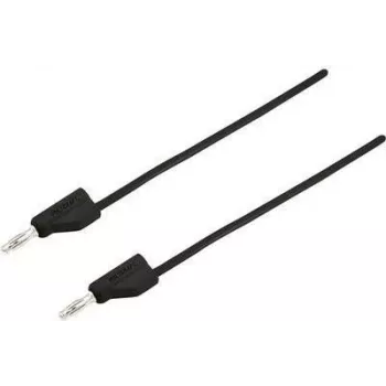 VOLTCRAFT Mērīšanas vads [4 mm spraudnis - 4 mm spraudnis] 2 m Melns MSB-300 (MSB-300-2-SW)
