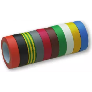Elektroizolācijas lente cimco 160000, PVC, 15 mm x 10 m, dažādas krāsas, iekštelpām un āra lietošanai