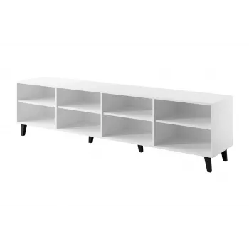 TV skapis cama meble BARI 200x42x52 balts matēts — 200×42×52 cm