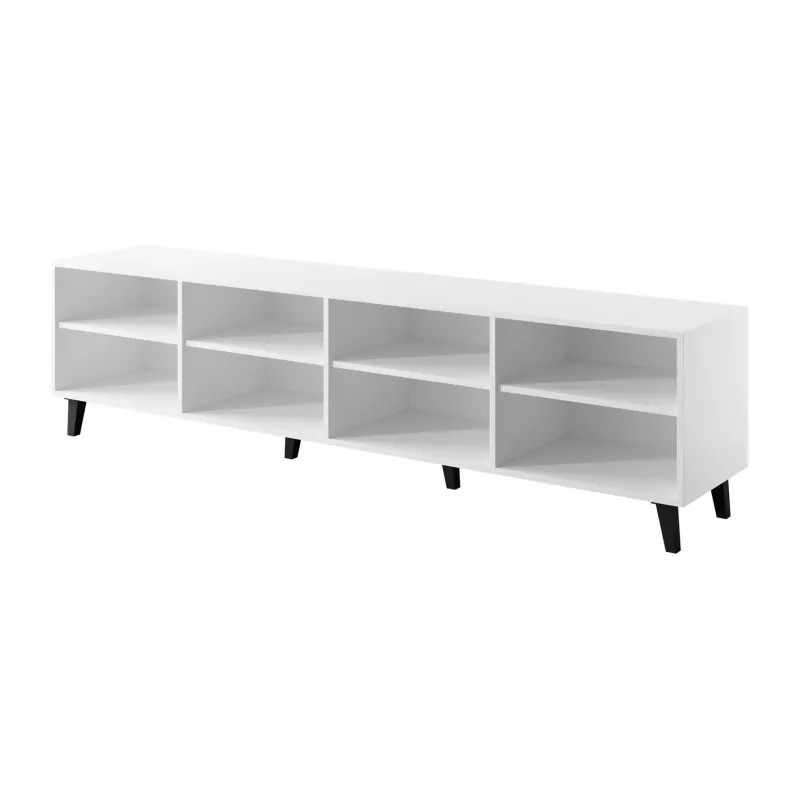 TV skapis cama meble BARI 200x42x52 balts matēts — 200×42×52 cm