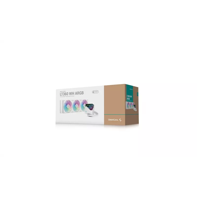 DeepCool LT360 procesora šķidruma dzesētājs 12 cm Balts