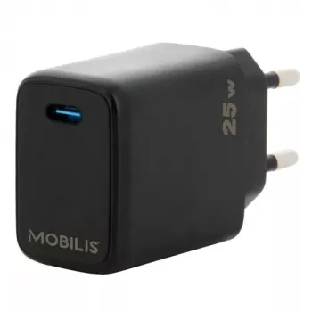 Mobilis 001380 Universāls mobilās ierīces lādētājs Melns AC Ātrā uzlāde