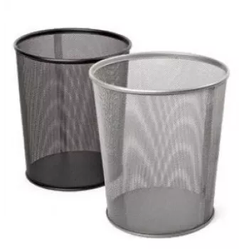 Atkritumu tvertne Forpus, 12l, melna, perforēts metāls