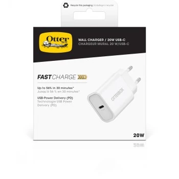 Sienas lādētājs OTTERBOX 78-81340 20W USB‑C (USB‑PD) Balts