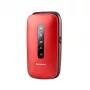Panasonic KX-TU550 EXR mobilais tālrunis senioriem, 4G, 2,8 collu, atveramais, sarkans