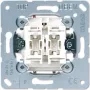 Sienas slēdža modulis JUNG 505 U 1P, 1-pola 10 A, 250 V — Metāliski balts