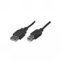 Manhattan USB kabelis, USB-B uz USB-A 2.0, 3m, Melns (333382)
