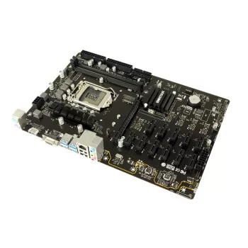 Mātesplate BIOSTAR TB360-BTC PRO 2.0 ATX Intel B360, LGA 1151, 2x DIMM DDR4 līdz 32GB, 11x PCIe x1 + 1x PCIe x16, M.2, SATA III, USB-A