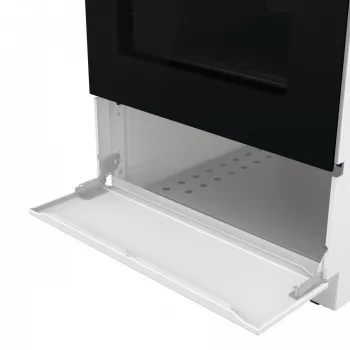 Brīvi stāvoša gāzes plīts ar cepeškrāsni Gorenje GG5A10WFFM — 4 degļu virsma, 70 L cepeškrāsns, emaljēta virsma, balta