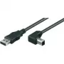 Wentronic Goobay USB 2.0 Hi-Speed kabelis, melns, 1 m - USB 2.0 spraudnis (A tips) > USB 2.0 spraudnis (B tips) (93017)