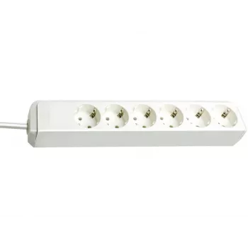 brennenstuhl pagarinātājs Eco-Line, 6 kontaktligzdas, balts (1159420015)