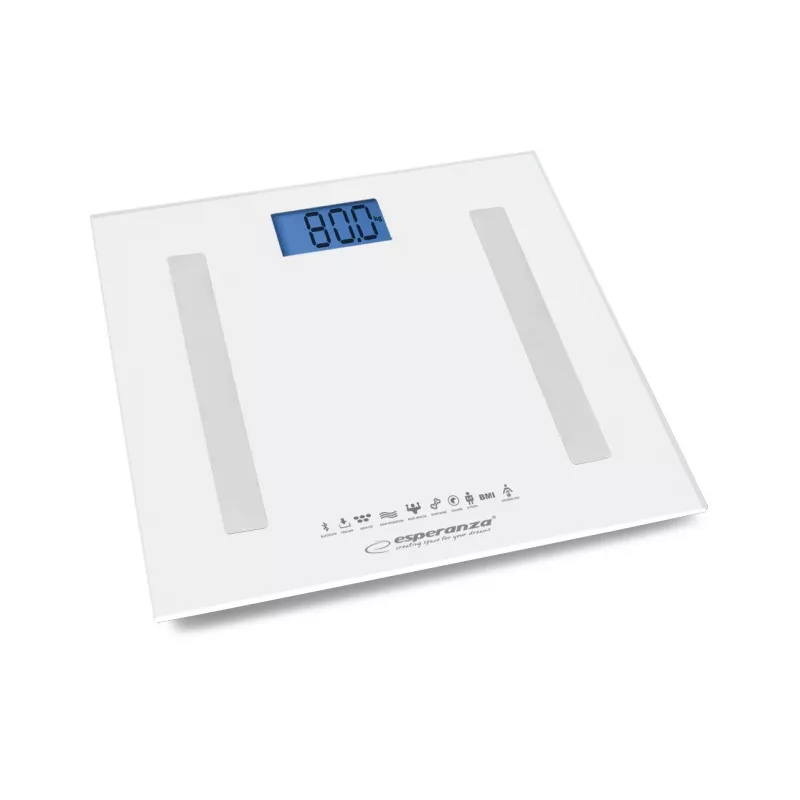 Esperanza EBS016W personīgie svari Square White
