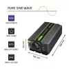 Qoltec Monolith invertors / tīkla adapteris Auto 600 W Melns