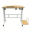 Maclean MC-124 W mobilais laptopa galds, balts, 80x60 cm, 50 kg, augstums 67-115 cm