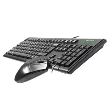 A4Tech KM-72620D - Tastatūras un peles komplekts - USB - US - Melns