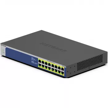 NETGEAR GS516PP Nenodrošināts Gigabitu Ethernet (10/100/1000) Strāvas padeve pa Ethernet (PoE) Zils, Pelēks