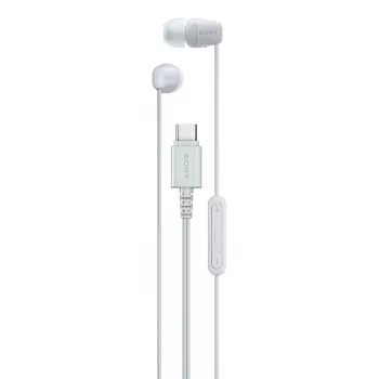 Sony IER-EX15C Austiņas Vadu Iekšauss Zvaniem/Mūzikai USB-C Balts