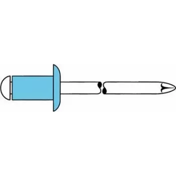 Akla kniede GESIPA VA A2 4x12 mm saplacināta apaļa galva 6,5–8,5 mm
