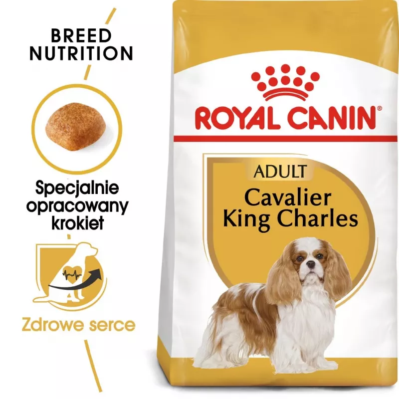 Sausā suņu barība Royal Canin Cavalier King Charles Adult 1.5 kg — Vistas gaļa, mazo šķirņu, ādai un kažokam, sirds atbalstam