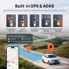 70mai A810S 4K Ultra HD auto reģistrators, 3840×2160, 146° skata leņķis, 3 collu IPS, Wi‑Fi 6, GPS, MicroSD līdz 512 GB, cigarešu šķiltavas barošana