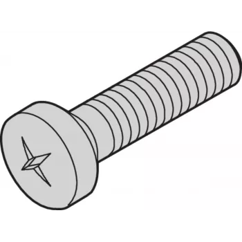 SCHROFF Skrūve POSIPAN M4x10mm (100 gab.) - Plaukta piederums (21100513)