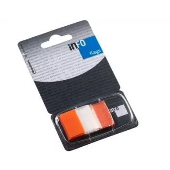Paper-index Global Notes, 25x43mm, oranžs, Plastmasa (1x50) 0718-205