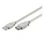 Wentronic Goobay USB 2.0 Hi-Speed pagarinājuma kabelis, pelēks, 0.3 m - USB 2.0 spraudnis (A tips) > USB 2.0 ligzda (A tips) (68621)