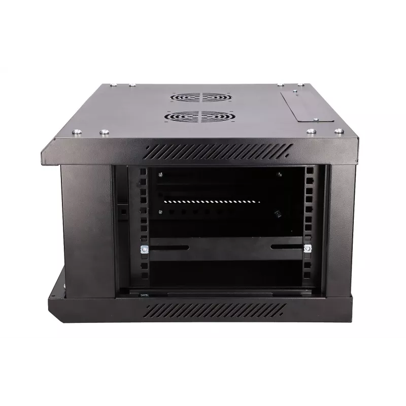 Sienas stiprinājuma skapis Extralink 4U 600x450 Melns