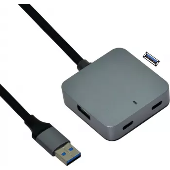 USB Hubs VALUE 12.99.1124 USB 3.2 Gen 1 Type-A Melns 5m